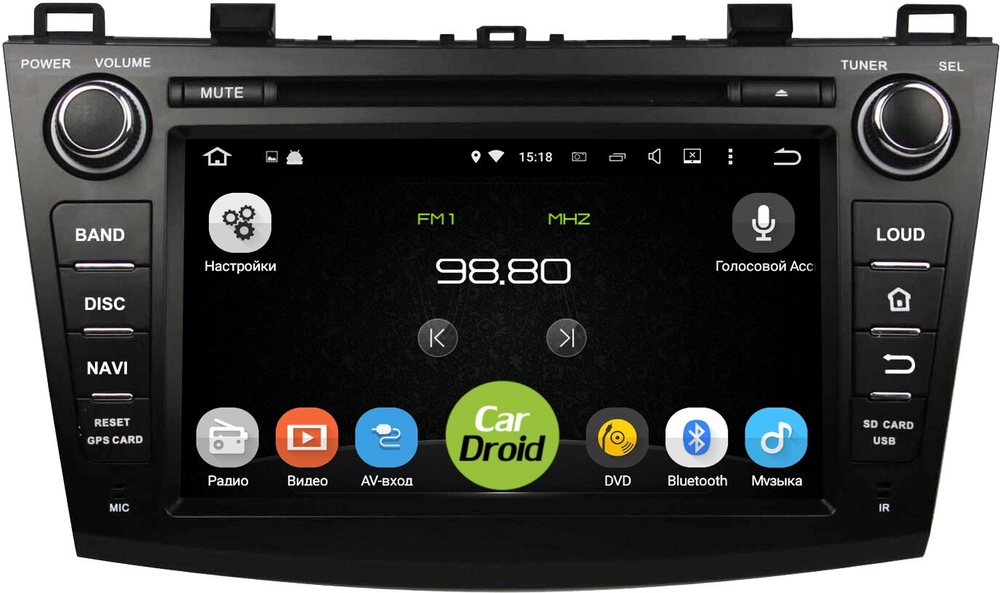 Магнитола для Mazda 3, Axela 2009-2013 - Airok RD-2404D на Android 9/10, 8-ядер, 4ГБ-32ГБ
