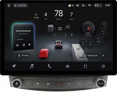 Магнитола для Lexus IS250 XE20 2005-2013 (ШГУ монохром, рамка с крутилками) - Teyes CC4-PRO монитор 13" 2K QLED на Android 13, Snapdragon 778G, ИИ, CarPlay, DSP, 4G SIM-слот