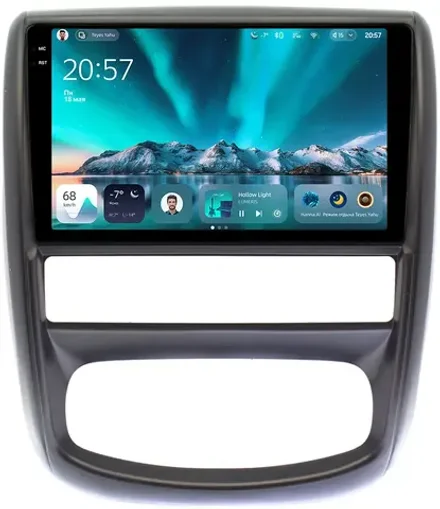 Магнитола для Renault Duster 1 2010-2015, Nissan Terrano 2014+ - Teyes CC4 монитор 9.2" 2K QLED на Android 14, Snapdragon 680, DSP, CarPlay, 4G SIM-слот