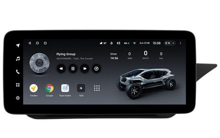 Магнитола для Mercedes-Benz E W212 седан правый руль 2015-2016 NTG 5.0 - Teyes LUX ONE монитор 12.3", Android 10, 6+128Гб, CarPlay, 4G SIM-слот