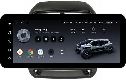 Магнитола для Mitsubishi ASX 2017+ (рамка 10) - Teyes LUX ONE ROUND монитор 12.3" 2K QLED на Android 10, CarPlay, 4G SIM-слот