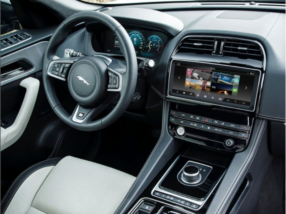 Магнитола для Jaguar XE 2015-2018, F-Pace 2016-2019 (штатный экран 10") - RDL-1660-High монитор 10.25" на Android 12, 8Гб+128Гб, CarPlay, 4G SIM-слот