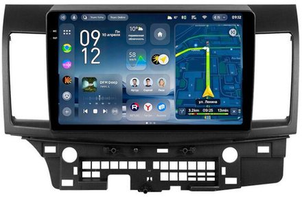 Магнитола для Mitsubishi Lancer X 2007-2016 - Teyes CC4-PRO монитор 10.36" 2K QLED на Android 13, Snapdragon 778G, ИИ, CarPlay, DSP, 4G SIM-слот