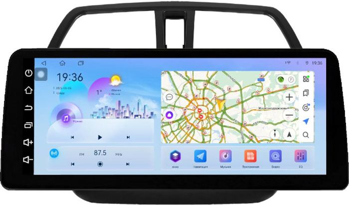 Магнитола для Suzuki SX4 2 2013-2021 (штатная КЗВ) - FarCar монитор 12.3" 2K QLED на Android 14, Быстрая, CarPlay, 4G SIM-слот