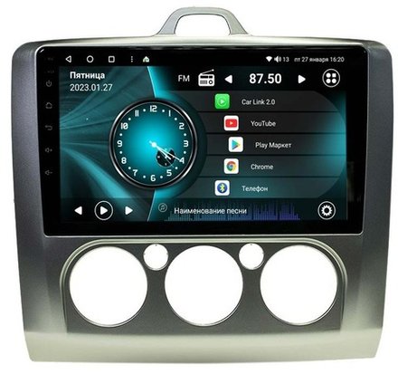 Магнитола для Ford Focus 2005 - 2011 (кондиционер) - Vaycar VA17-003M на Android 13, 8-ядер, 2Гб-32Гб, 4G SIM-слот