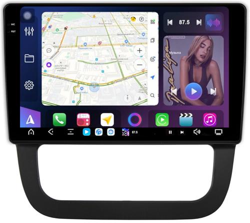 Магнитола для Volkswagen Jetta 5 2005-2010 (климат 2) - FarCar GX3227M монитор 10.36" 2K QLED на Android 14, TS20, 6+128Гб, CarPlay, 4G SIM-слот