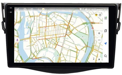 Магнитола для Toyota RAV4 2005-2012, Vanguard - Vaycar VA77-0018-2K на Android 13, 8-ядер, 2K QLED, ТОП процессор, CarPlay,4G SIM-слот