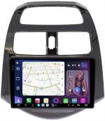 Магнитола для Chevrolet Spark M300 2009-2022, Ravon R2 (рамка глянцевая) - FarCar S500-TS20 монитор 9.5" 2K QLED на Android 14, Быстрейшая, CarPlay, 4G SIM-слот