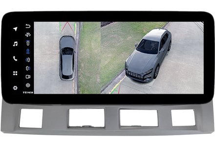 Магнитола для Toyota Estima 3 2006-2019 (без JBL, рамка LUX) - Teyes LUX ONE 360 монитор 12.3", Android 10, CarPlay, 4G SIM-слот, 6/128 ГБ, 4 камеры в комплекте