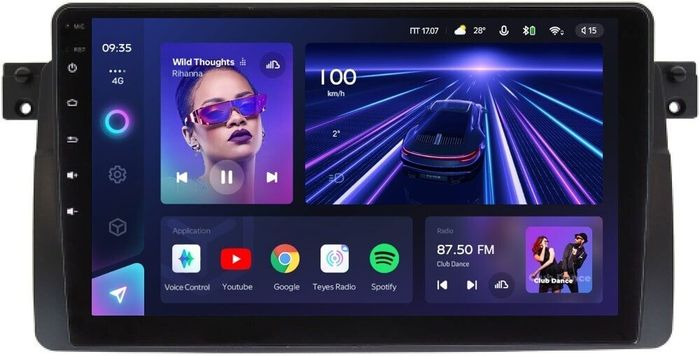 Магнитола для BMW 3 (E46) 1998-2006 - Teyes CC3 Android 10, Быстрая, CarPlay, SIM-слот