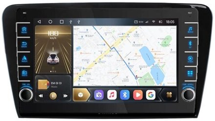 Магнитола для Skoda Octavia A7 2013-2020 - Kuberg OL-1916 (кнопки и крутилки), Android 12, TS10, CarPlay, 4G SIM-слот