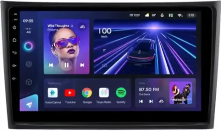Магнитола для Volvo XC90 2002-2014 (рамка 10 вниз) - Teyes CC3 на Android 10, QLED, ТОП процессор, 4Гб+32Гб, CarPlay, 4G SIM-слот