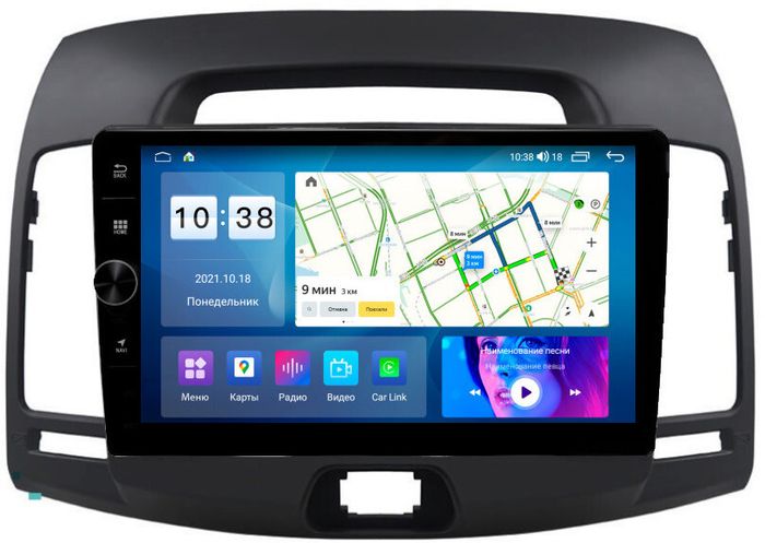 Магнитола для Hyundai Elantra 4 2006-2010 (HD) - Parafar PF980LHDAV на Android 12, ТОП процессор, 3Гб+32Гб, CarPlay, 4G SIM-слот