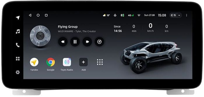 Магнитола для Range Rover Evoque 1 2011-2018 (ШГУ 5") - Teyes LUX ONE ROUND монитор 12.3" 2K QLED на Android 10, CarPlay, 4G SIM-слот