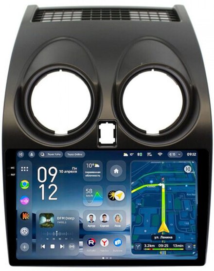 Магнитола для Nissan Qashqai J10 2006-2013, Dualis - Teyes CC4-PRO монитор 9.5" 2K QLED на Android 13, Snapdragon 778G, ИИ, CarPlay, DSP, 4G SIM-слот