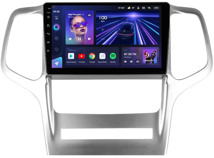 Магнитола для Jeep Grand Cherokee 2010-2013 - Teyes CC3 Android 10, ТОП процессор, 4/32 Гб, CarPlay, SIM-слот