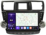 Магнитола для Toyota Highlander 2 2007-2013 XU40 - Kuberg SF-1431-2 Android 10, SIM-слот (кнопки + крутилки)