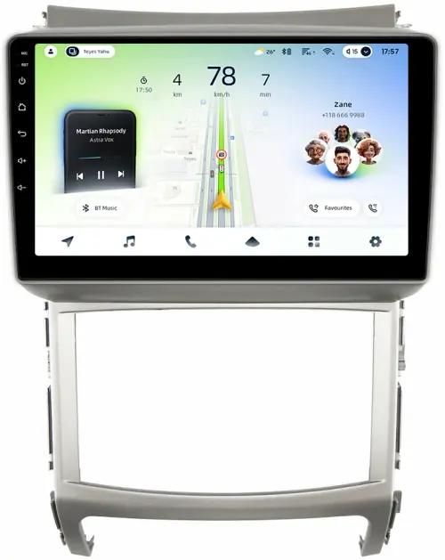 Магнитола для Hyundai iX55 2009-2013 - Teyes CC4L монитор 9" IPS на Android 14, Быстрая, Snapdragon 662, CarPlay, 4G SIM-слот