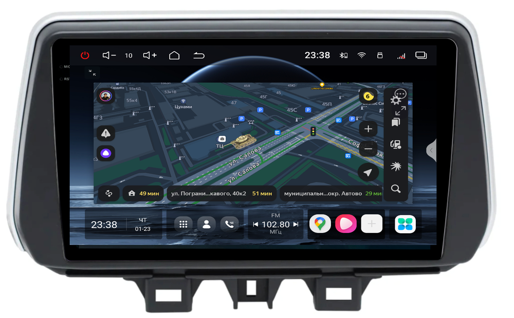 Магнитола для Hyundai Tucson 2018-2021 - Redpower 85247 PRO/PROmax ТОП звук, 2K QLED, Android 14, CarPlay, 4G SIM-слот