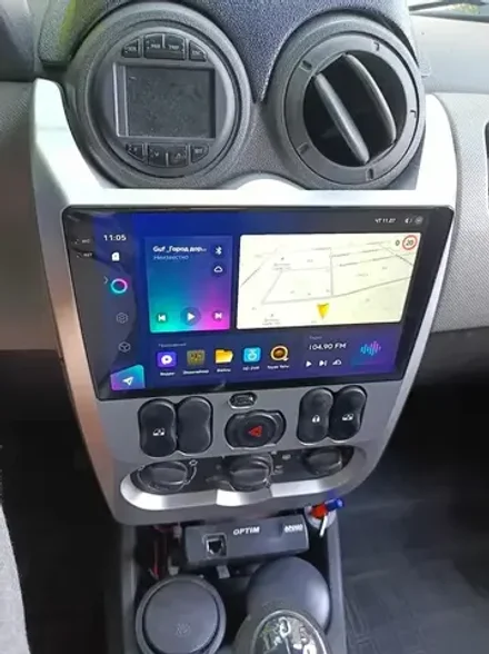 Магнитола для Renault Logan/Sandero 2009-2014 - Kuberg SF-9944 QLed+2K, Android 13, TS20, CarPlay, 4G SIM-слот