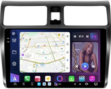 Магнитола для Suzuki Swift 3 2004-2010 - FarCar GX3056M монитор 10.36" 2K QLED на Android 14, TS20, 6+128Гб, CarPlay, 4G SIM-слот