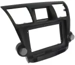 Магнитола для Toyota Highlander 2 2007-2013 XU40 (крутилки декоративные) - Parafar PF035T1LUX1RN2K на Android 13, QLED+2K, ТОП процессор, 4Гб+32Гб, CarPlay, 4G SIM-слот