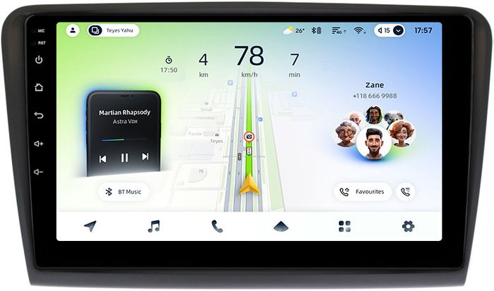 Магнитола для Skoda Superb B6 2008-2014 - Teyes CC4L монитор 10" IPS на Android 14, Snapdragon 662, CarPlay, 4G SIM-слот