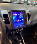 Магнитола для Mitsubishi Outlander 2/XL (CW), Peugeot 4007, Citroen C-Crosser (Rockford) - Kuberg ZF-1106-Q6 вертикальный экран 10.4" в стиле "Тесла" на Android 11, Snapdragon, 8/128Гб, CarPlay, 4G SIM-слот
