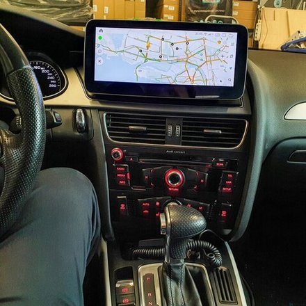 Магнитола для Audi A4 (B8), A5 (8T) 2007-2016 (без джойстика MMI) - Parafar PF7938QPDLow монитор 10" на Android 12, 8Гб-128Гб, SIM-слот