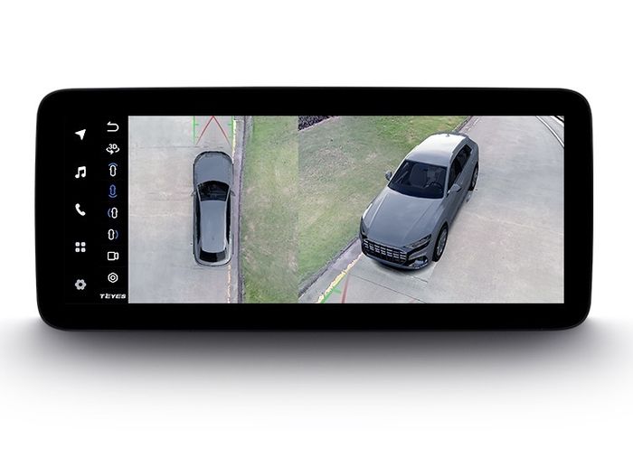 Магнитола для Toyota Land Cruiser 300 2021+ (экран климата снизу) - Teyes LUX ONE 360 монитор 12.3" 2K QLED на Android 10, CarPlay, 4G SIM-слот, 6/128 ГБ, 4 камеры в комплекте