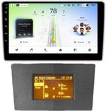 Магнитола для Opel Antara 2006-2015 (перенос БК вниз, серая) - Teyes CC4L-DTS монитор 9" IPS на Android 14, Быстрая, Snapdragon 662, CarPlay, 4G SIM-слот