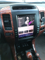 Магнитола для Toyota Land Cruiser Prado 120, Lexus GX470 (экран климата внизу) - Teyes TPRO 2 монитор 9.7" QLED в стиле "Тесла" на Android 10, TS10, 4G SIM-слот