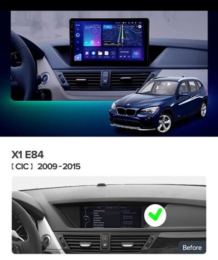 Магнитола для BMW X1 E84 2009-2014 CIC - FarCar 9595CIC монитор 10.36" QLED на Android 14, TS18, CarPlay, 4G SIM-слот