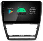 Магнитола для Skoda Octavia A5 2004-2013 (серебро/черный) - Airok RI-3202 Android 12, Быстрая, SIM-слот