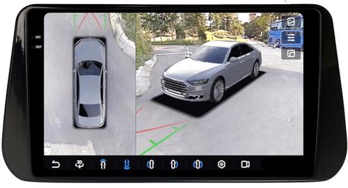 Магнитола для Hyundai Santa Fe 4 2020+ - FarCar BX3325M-360 монитор 10.36" 2K QLED на Android 13, 6Гб+128Гб, CarPlay, 4G SIM-слот, 4 камеры в комплекте