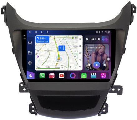 Магнитола для Hyundai Elantra 5 MD 2013-2015 (рестайлинг) - FarCar GX3083M монитор 9.5" 2K QLED на Android 14, TS20, 6+128Гб, CarPlay, 4G SIM-слот