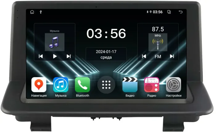 Магнитола для Audi Q3 2011-2019 - FarCar DX9-9637 монитор 9.5" IPS на Android 13, 4+64Гб, CarPlay