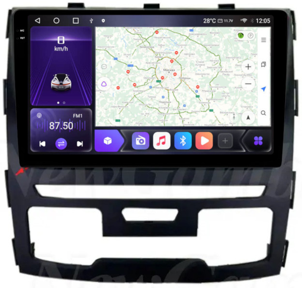 Магнитола для Haval H9 2015-2021 - Kuberg EW-1802 QLed+2K, Android 12, ТОП процессор, CarPlay, 4G SIM-слот