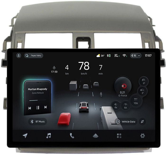 Магнитола для Toyota Corolla 150 2006-2013 (рамка тип 2) - Teyes CC4-PRO монитор 13" 2K QLED на Android 13, Snapdragon 778G, ИИ, CarPlay, DSP, 4G SIM-слот