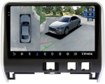 Магнитола для Nissan Serena C27 2016-2019 (рамка матовая) - Teyes CC3-2K-360 на Android 10, 2K QLED, 6Гб+128Гб, CarPlay, 4G SIM-слот, 4 камеры в комплекте