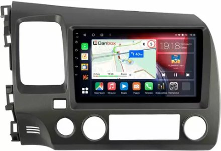 Магнитола для Honda Civic 8 4d 2005-2012 седан - Canbox 9-1061 Qled, Android 10, ТОП процессор, SIM-слот