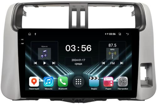 Магнитола для Toyota Land Cruiser Prado 150 2009-2013 (правый руль) - FarCar DX9-7041PR монитор 9.5" IPS на Android 13, 4+64Гб, CarPlay