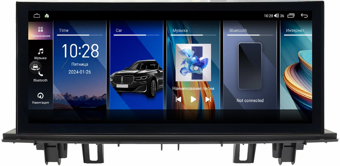 Магнитола для BMW X1 (F48) 2015-2017 NBT - Kuberg монитор 12.5" в стиле LEXUS на Android 12, Быстрая, CarPlay, 4G SIM-слот