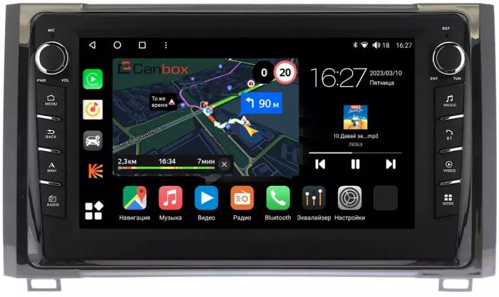 Магнитола для Toyota Tundra 2 2013-2022 - Canbox 9233 Android 10, Быстрая, CarPlay, 4G SIM-слот