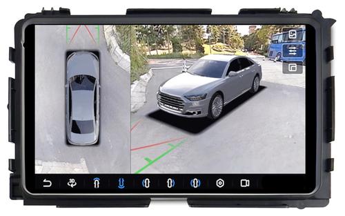 Магнитола для Honda Vezel 2013-2021 - FarCar BX9-360-9514 монитор 9.5" 2K QLED на Android 13, 6Гб+128Гб, CarPlay, 4G SIM-слот, 4 камеры в комплекте