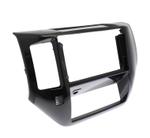 Комплект рамки с разъёмами 9" Nissan Patrol Y61 2004-2010 большая черный глянец