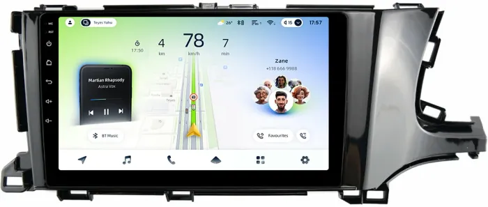 Магнитола для Honda Shuttle 2 2015-2023 - Teyes CC4L монитор 9" IPS на Android 14, Быстрая, Snapdragon 662, CarPlay, 4G SIM-слот