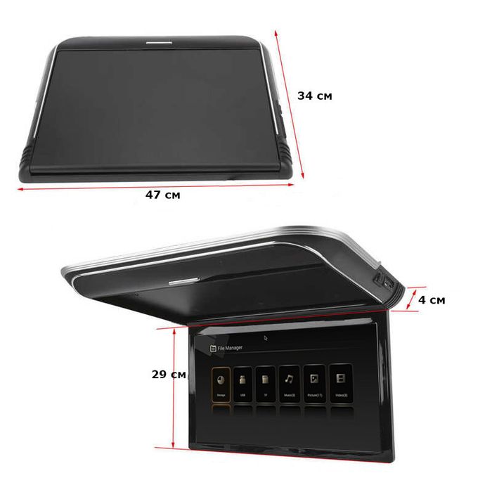 Монитор потолочный - ERGO ER1750AN с экраном 17.3” (1920х1080 FullHD, Android, 3+32Gb) бежевый