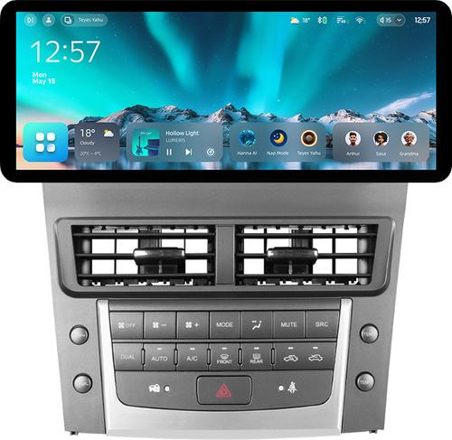 Магнитола для Lexus GS 300, 350, 450h 2005-2011 (ШГУ цветной) - Teyes CC4 монитор 12.3" 2K QLED + рамка LUX, Android 14, Быстрейшая, Snapdragon 680, DSP, CarPlay, 4G SIM-слот