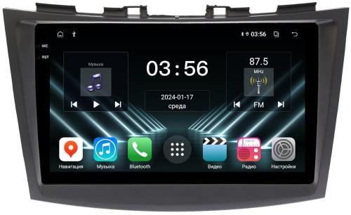 Магнитола для Suzuki Swift 4 2011-2015 - FarCar DX179M монитор 9.5" IPS на Android 13, 4+64Гб, CarPlay
